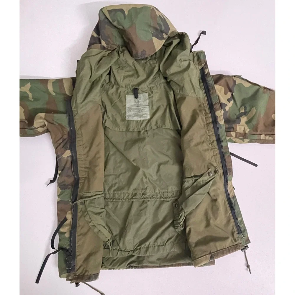 US Military ECWCS Gen 1 Woodland Camo Parka Cold Weather Jacket Small Short